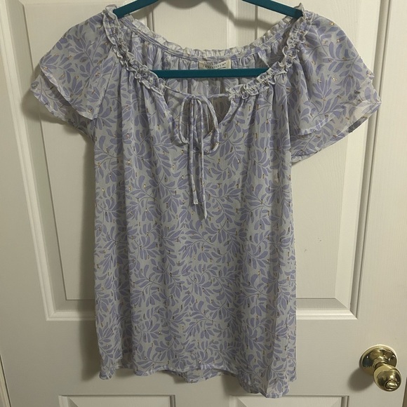 Lovestitch Anthropologie Corinth Flutter Sleeve Medium NWT - Picture 1 of 4